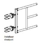 Verstelbaar draaipunt t.b.v. hek 79 cm / 2,5, Dieren en Toebehoren