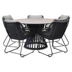 Savona Pasadena dining tuinset 140xH75 cm rond 6 delig, Tuin en Terras, Ophalen of Verzenden, Nieuw