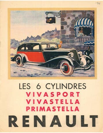 1934 RENAULT PROGRAMMA BROCHURE FRANS, Boeken, Auto's | Folders en Tijdschriften, Nieuw, Renault, Author