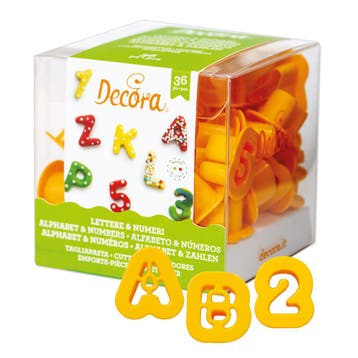 Koekjes Uitstekers Cijfers en Alfabet Set/36, Verzenden, Nieuw