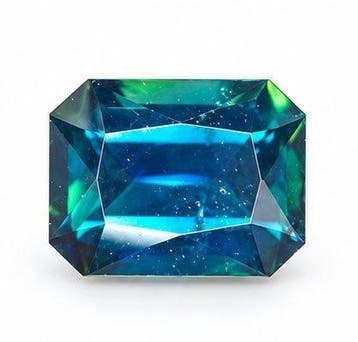 Zonder minimumprijs - 1 pcs Blauw, Groen Saffier - 1.29 ct -, Nieuw