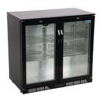 2-deurs barkoeling met klapdeuren | zwart | 198L | 85(h)x..., Verzenden, Nieuw in verpakking