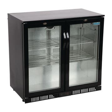 2-deurs barkoeling met klapdeuren | zwart | 198L | 85(h)x..., Verzenden, Nieuw in verpakking