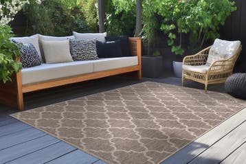 Sisal Vloerkleed | Casa | Geometrisch | Taupe | 200x290 cm, Verzenden, Nieuw