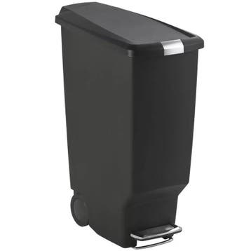 Pedaalemmer | SLIM STEP CAN | Kunststof | Zwart | 40L |, Verzenden, Nieuw in verpakking
