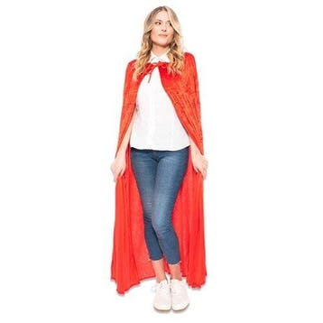 Cape velours deluxe rood, Verzenden, Nieuw, Feestartikel