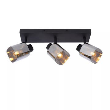 Lucide ALION - Plafondspot (Plafondlamp) - 3xE14 - Zwart, Huis en Inrichting, Lampen | Spots, Verzenden, Zo goed als nieuw, Metaal