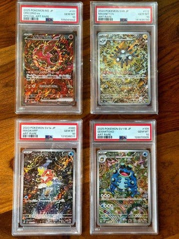 Pokémon - 4 Graded card - Magneton, Magikarp, Oricorio &, Hobby en Vrije tijd, Verzamelkaartspellen | Pokémon, Nieuw