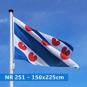 NR 251: Vlag Friesland 150x225cm premium, Nieuw