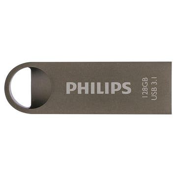 USB stick | Philips Moon | 128 GB (USB A, USB 3.1), Computers en Software, Verzenden, Nieuw, Philips