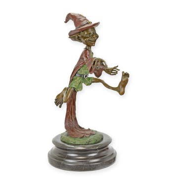 BRONZEN BEELD VAN EEN KABOUTER (Beeldjes - Decoratie), Verzenden, Nieuw