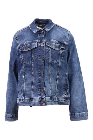 Street One Jas in maat 48 Blauw, Kleding | Dames, Street One, Verzenden, Zo goed als nieuw, Blauw
