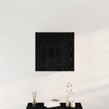 vidaXL Wandkast Zwart Eiken 60 x 31 x 60 cm Bewerkt hout, Huis en Inrichting, Kasten | Overige, Verzenden, Nieuw