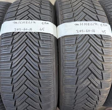 2x 205-60-16 Michelin Winter 2x 5.5mm €45 PST 205 60 16, Ophalen, Gebruikt, 16 inch, Band(en)