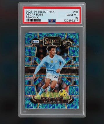 2023/24 Panini Select Oscar Bobb #18 Parallel card,, Nieuw