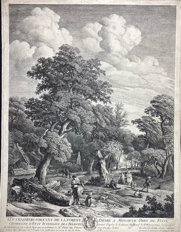 Philips Wouwerman, inc. Jean Moyreau (1691-1762) - Les