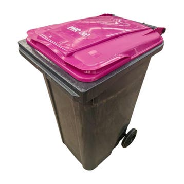 Afvalcontainer 240 liter, licht gebruikt - Grijs met roze, Ophalen of Verzenden, Nieuw