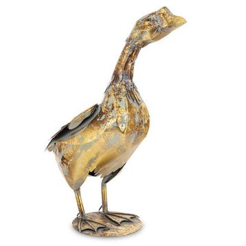 Goose - 62cm - Beeldje - Staal, Antiek en Kunst