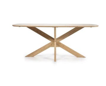 Eleonora Eettafel Nikki Deens ovaal acacia 200x100cm -, Ophalen of Verzenden, Nieuw