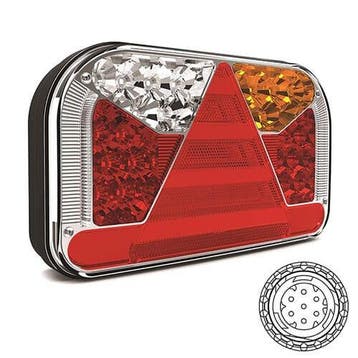 Fristom Achterlicht LED links 7 PINs AMP connector remlicht, Ophalen of Verzenden, Nieuw