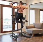 Power Tower Dip Station Pull Up Bar Home Gym Krachttraining, Sport en Fitness, Fitnessapparatuur, Verzenden, Nieuw