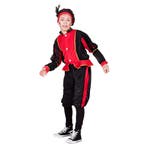 Pieten verkleedpak kind zwart/rood Burgos, Ophalen of Verzenden, Nieuw