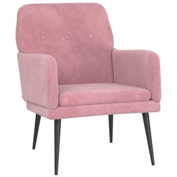 Fauteuil Roze | Retourdeal - 34% Korting, Huis en Inrichting, Fauteuils, 75 tot 100 cm, Ophalen of Verzenden, Zo goed als nieuw