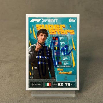 Mercedes - Topps Card 156 Super Stars Kimi Antonelli Signed, Nieuw