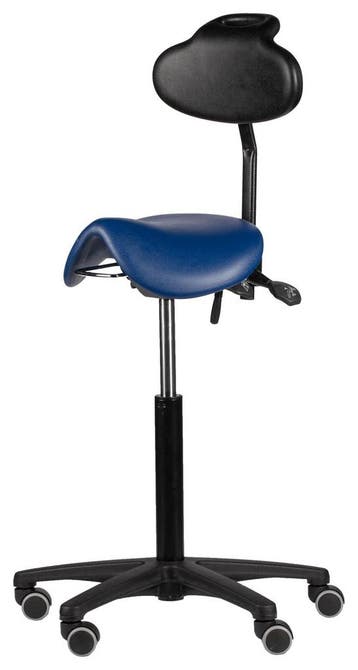 Rodachair PRL267 smalle zadelkruk met rugleuning, Overige plaatsen, Ophalen of Verzenden, Nieuw in verpakking, Stoel