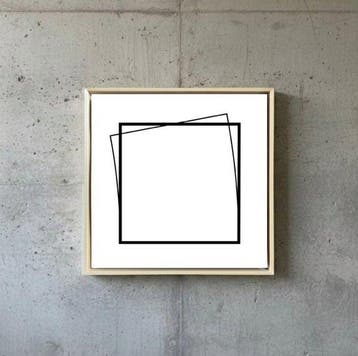 Jo Niemeyer (1946) - Homage to the Black Square - 0,0,0