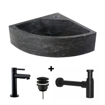 Fontein hardsteen Saniflex Corner black edition, Verzenden, Nieuw