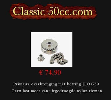 Primaire overbrenging met ketting ILO / JLO G50, Fietsen en Brommers, Brommeronderdelen | Oldtimers, Nieuw, Blok, Batavus
