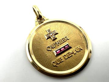 A. Augis - Hanger - 18 karaat Geel goud - 0.01ct. tw.