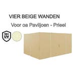 Wanden Haines Beige, Tuin en Terras, Partytenten, Ophalen of Verzenden, Nieuw