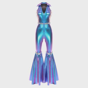 Dames Jumpsuit Jaren '70 Disco Stijl met Pailletten en Flare, Kleding | Dames, Verzenden, Nieuw