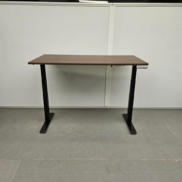 Deluxe elektrisch zit-sta bureau | kleur blad cacao bruin -, Huis en Inrichting, Ophalen of Verzenden, Nieuw