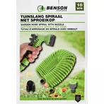 Benson Spiraaltuinslang 10 m - Compact ontwerp - 7-functi..., Tuin en Terras, Tuinslangen, Ophalen of Verzenden, Nieuw