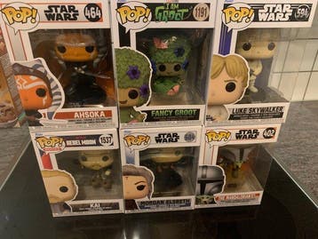 Funko - Funko Pop - Ahsoka; Fancy Groot; Luke Skywalker;