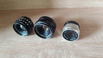 A.Schacht Ulm, Soligor, Ricoh Auto Rikenon 2/55mm + Travegar, Nieuw