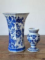 De Porceleyne Fles, Delft - Vaas (2) - Aardewerk -, Antiek en Kunst
