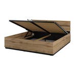 Houten Opbergbed Crotone - Eiken 160 x 200, Huis en Inrichting, Slaapkamer | Bedden, Verzenden, Nieuw