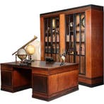 Art Deco Heerenkamer zeer groot bureau n boekenkast Pander, Antiek en Kunst, Ophalen of Verzenden
