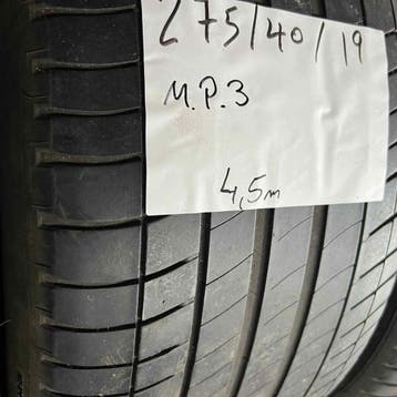 2 x Michelin Primacy 3 275-40-19 Zomerbanden 4,5mm, 19 inch, Gebruikt, 275 mm, Ophalen of Verzenden
