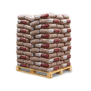 Pelfin houtpellets Bruin (1050 kg) | DINplus houtpellets |, Tuin en Terras, Minder dan 3 m³, Verzenden