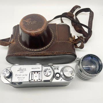 Leica IIIc + Summarit 5cm/1.5 Meetzoeker camera (Zonder
