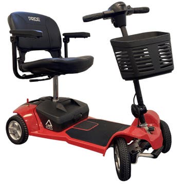 Pride Apex Alumalite Rood lichtgewicht demontabele scootmobi, Ophalen of Verzenden, Nieuw, Pride