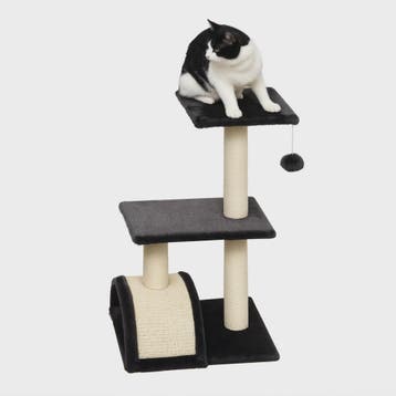 PawHut Kattentoren Krabpaal 72 cm Donkergrijs met Hangbal, Dieren en Toebehoren, Verzenden, Nieuw