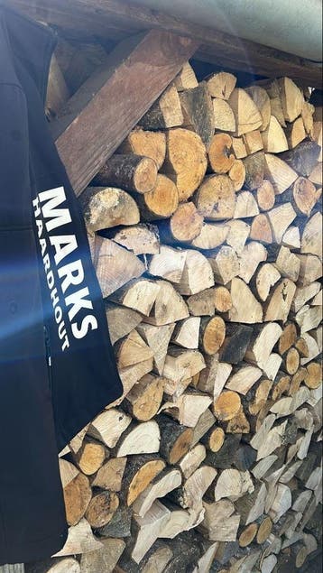 Haardhout(oven gedroogd) /Open haardhout, Minder dan 3 m³, Verzenden, Blokken