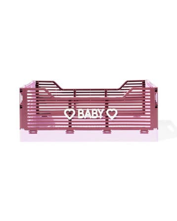 HEMA Klapkrat letterbord recycled S bordeaux rood, Verzenden, Nieuw