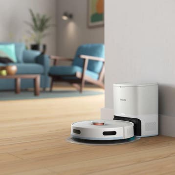 Philips XU2100/20 Robotstofzuiger met leegstation Philips, Witgoed en Apparatuur, Stofzuigers, Ophalen of Verzenden, Zo goed als nieuw